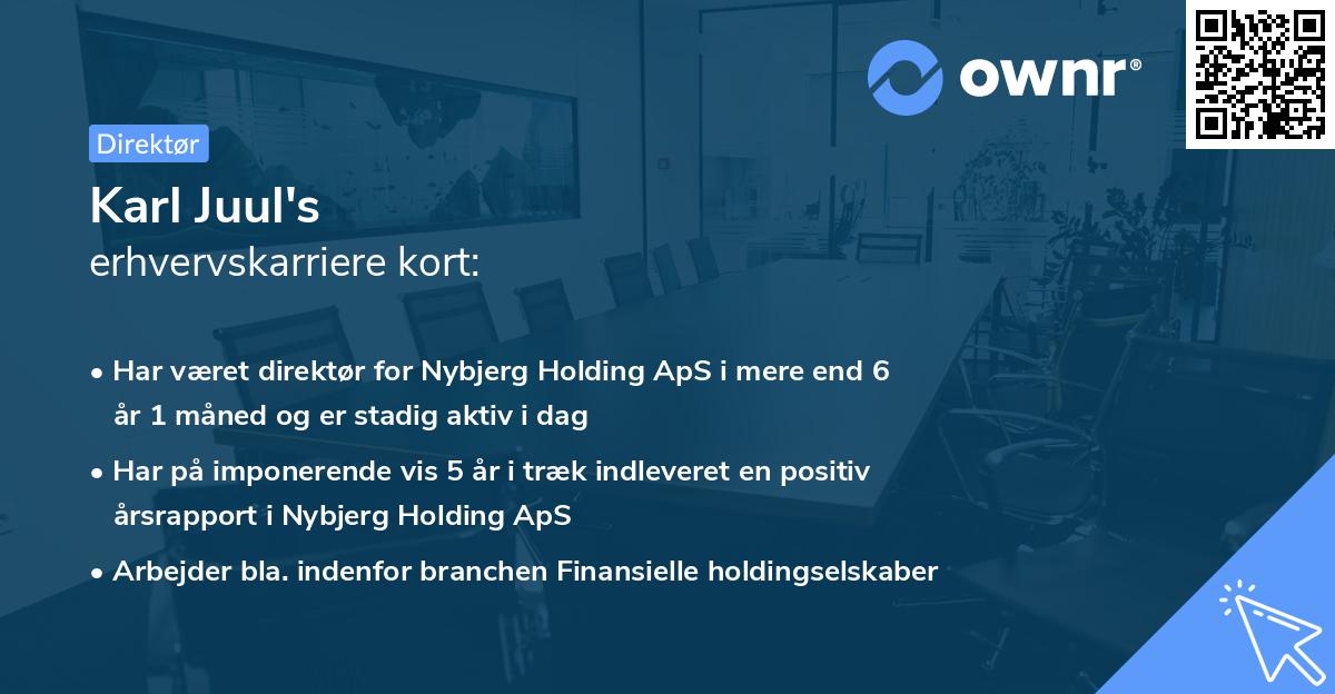 Karl Juul's erhvervskarriere kort
