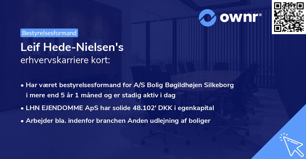 Leif Hede-Nielsen's erhvervskarriere kort