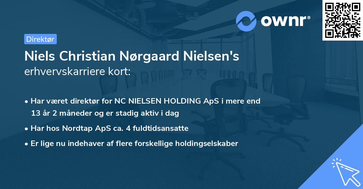 Niels Christian Nørgaard Nielsen's erhvervskarriere kort