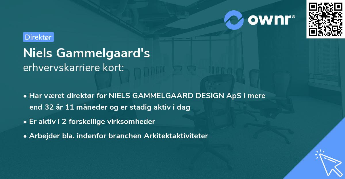 Niels Gammelgaard's erhvervskarriere kort