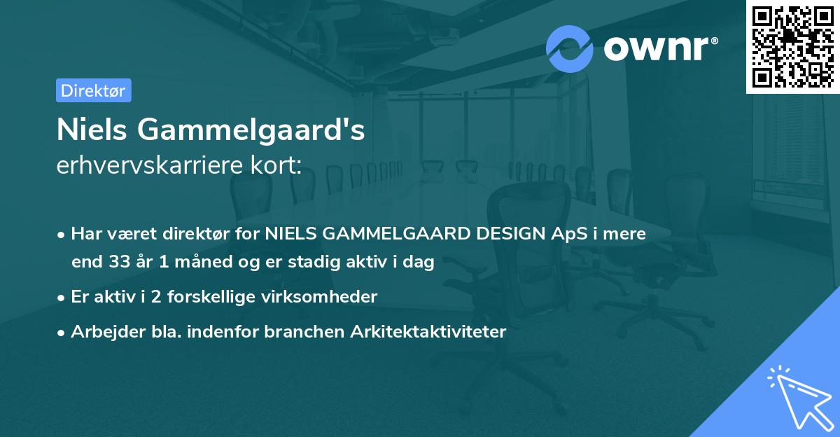 Niels Gammelgaard's erhvervskarriere kort