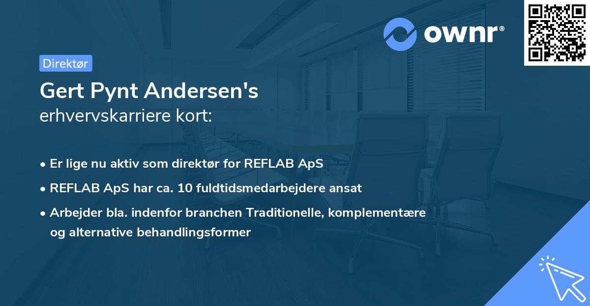 Gert Pynt Andersen's erhvervskarriere kort