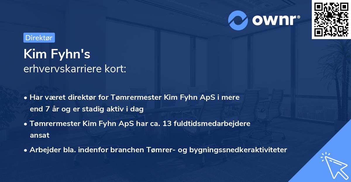 Kim Fyhn's erhvervskarriere kort