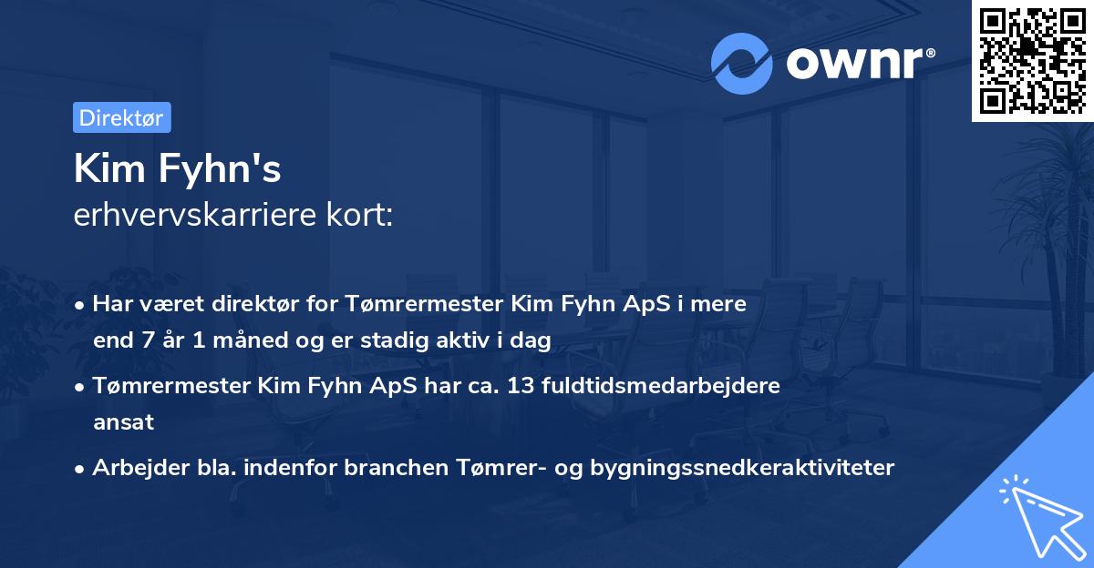 Kim Fyhn's erhvervskarriere kort