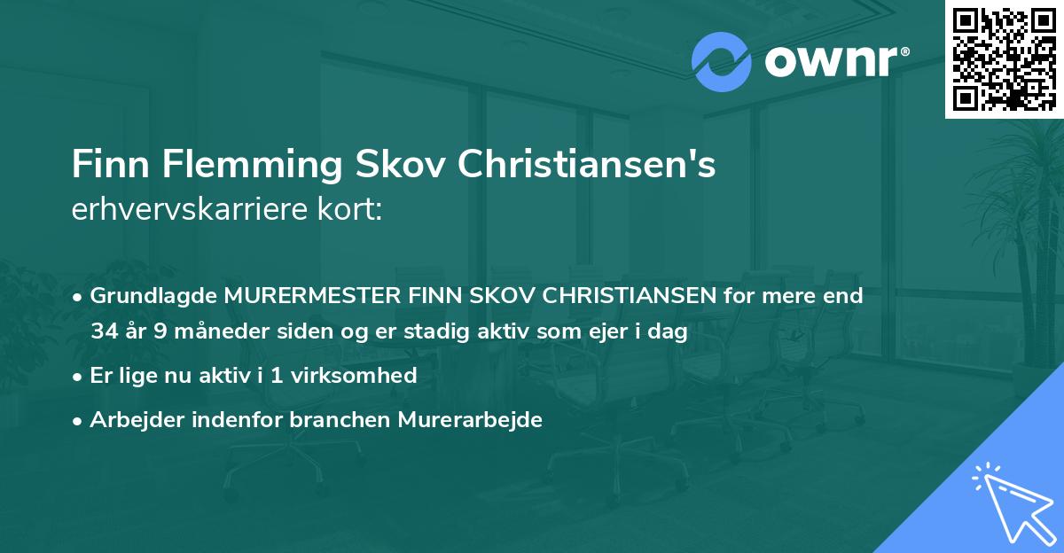 Finn Flemming Skov Christiansen's erhvervskarriere kort