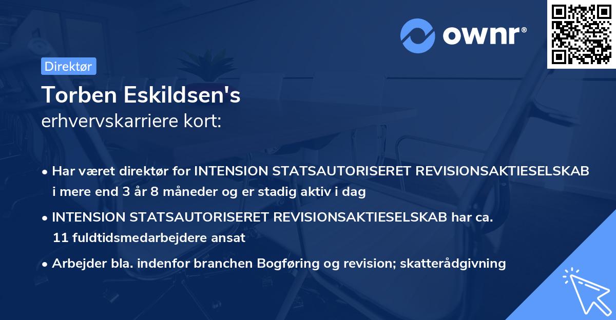 Torben Eskildsen's erhvervskarriere kort