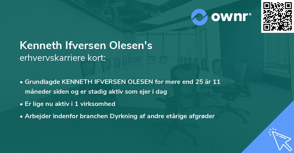 Kenneth Ifversen Olesen's erhvervskarriere kort