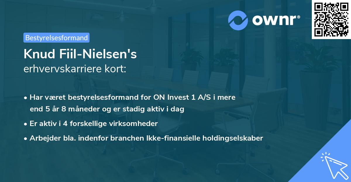 Knud Fiil-Nielsen's erhvervskarriere kort