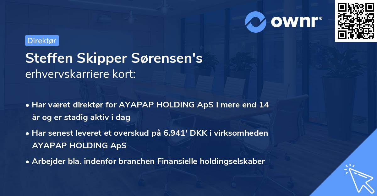 Steffen Skipper Sørensen's erhvervskarriere kort