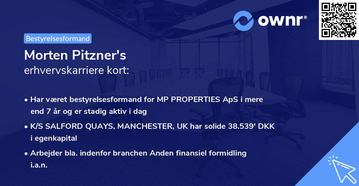 Morten Pitzner's erhvervskarriere kort