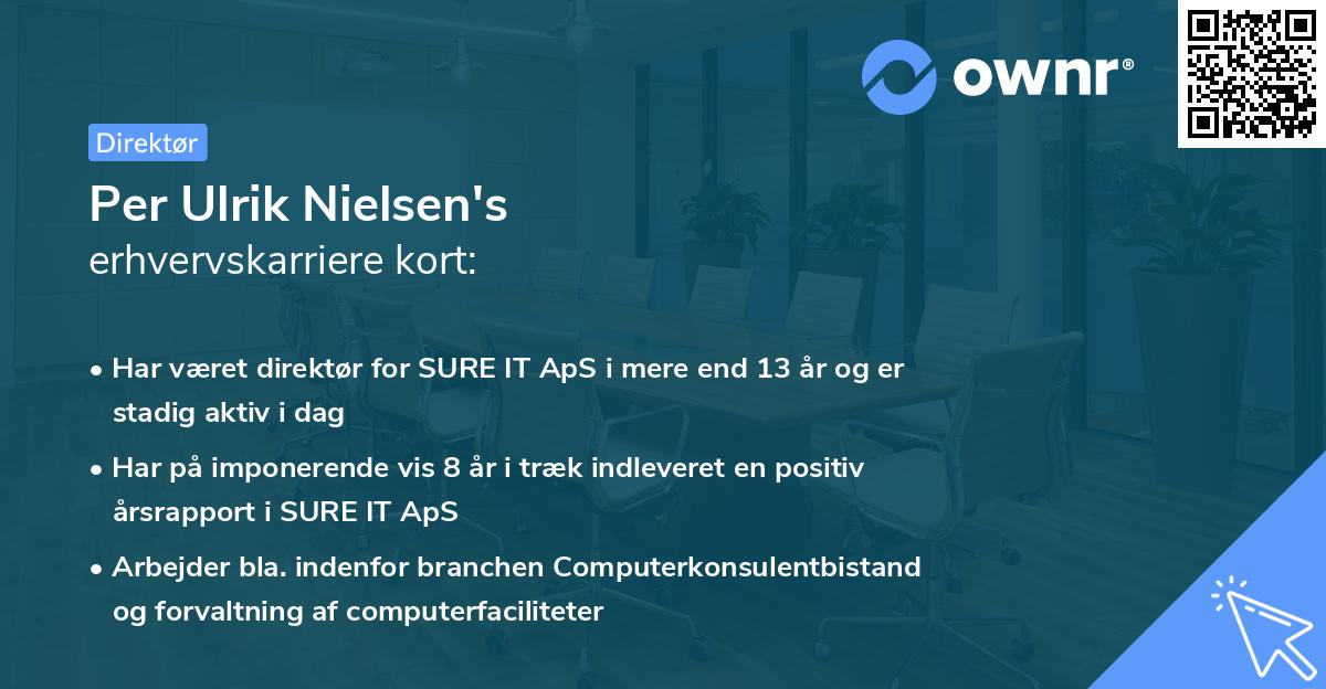 Per Ulrik Nielsen's erhvervskarriere kort