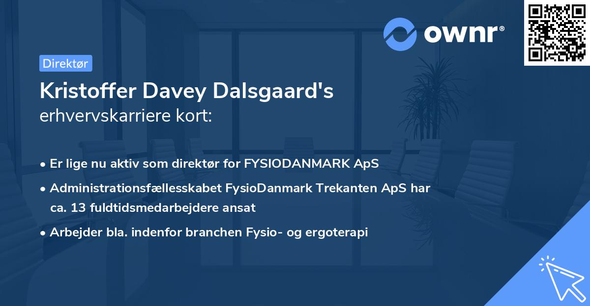 Kristoffer Davey Dalsgaard's erhvervskarriere kort