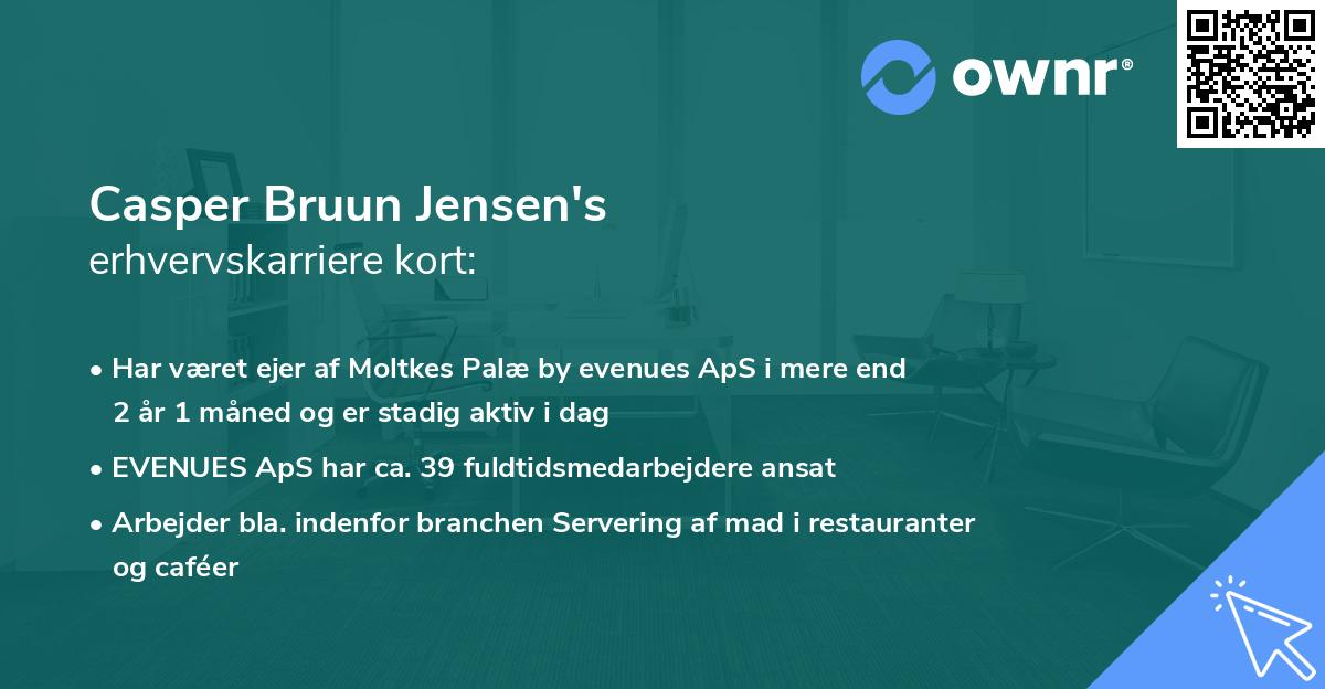 Casper Bruun Jensen's erhvervskarriere kort