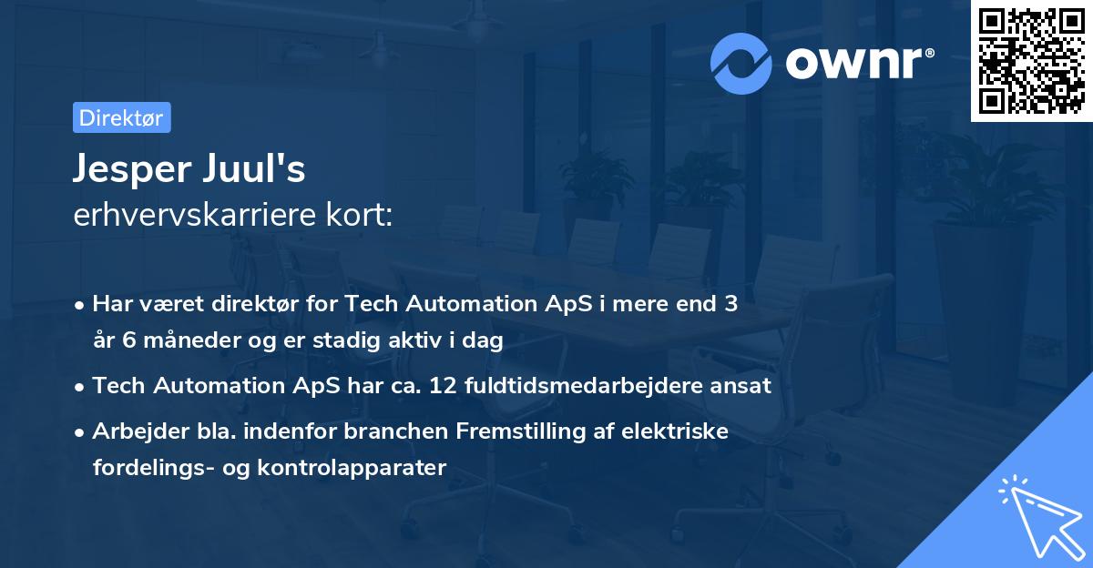 Jesper Juul's erhvervskarriere kort