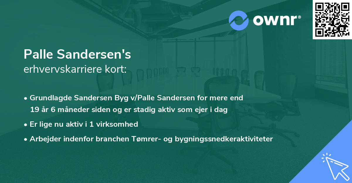 Palle Sandersen's erhvervskarriere kort