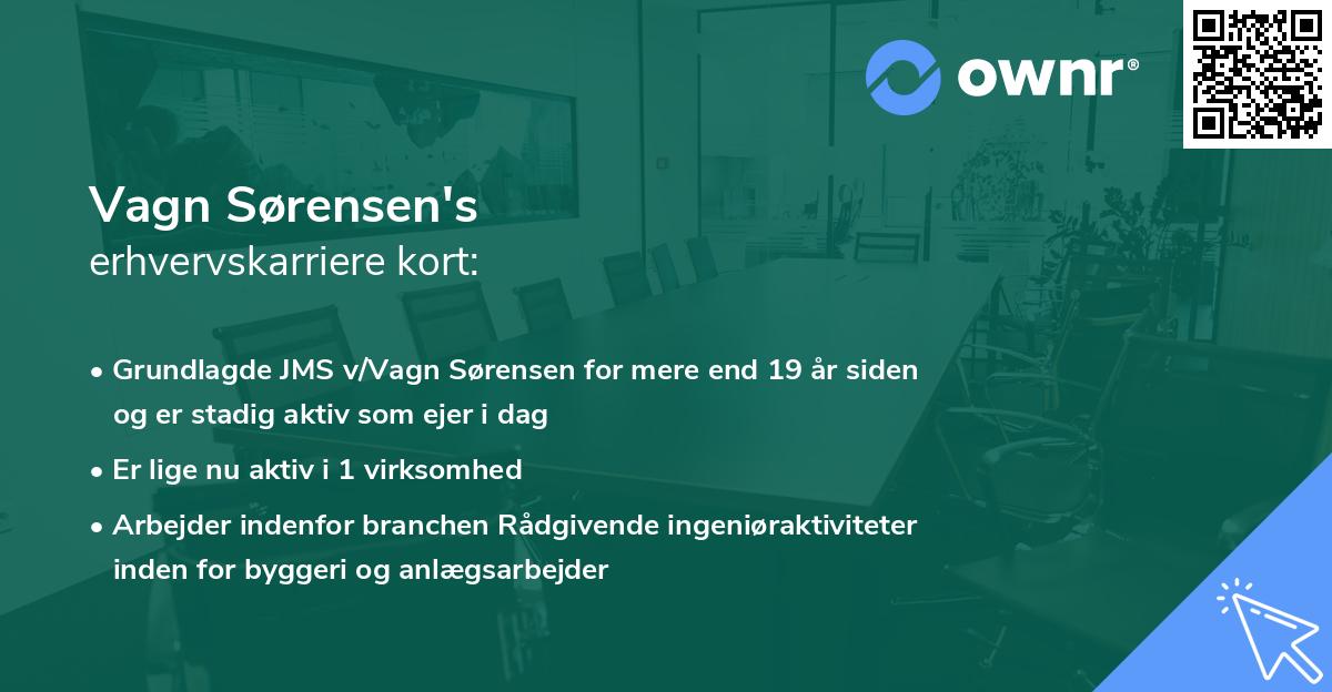 Vagn Sørensen's erhvervskarriere kort