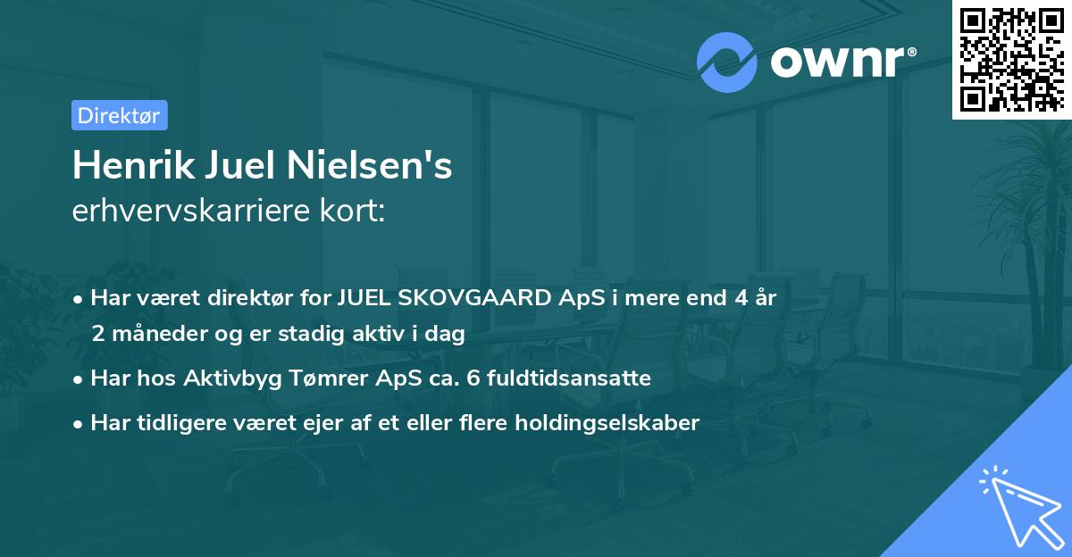 Henrik Juel Nielsen's erhvervskarriere kort