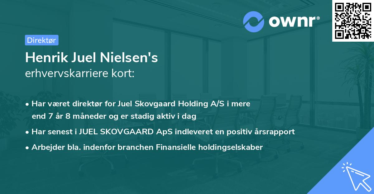Henrik Juel Nielsen's erhvervskarriere kort