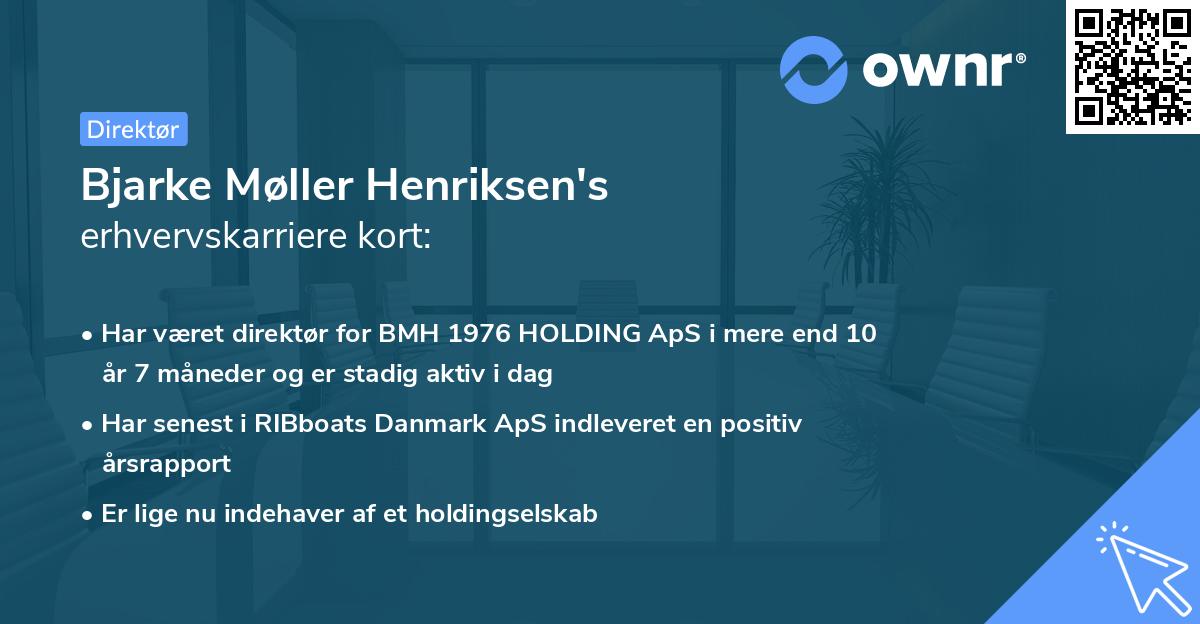 Bjarke Møller Henriksen's erhvervskarriere kort