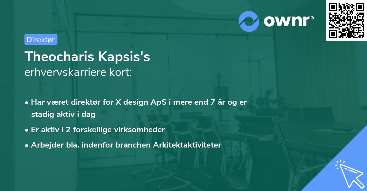 Theocharis Kapsis's erhvervskarriere kort
