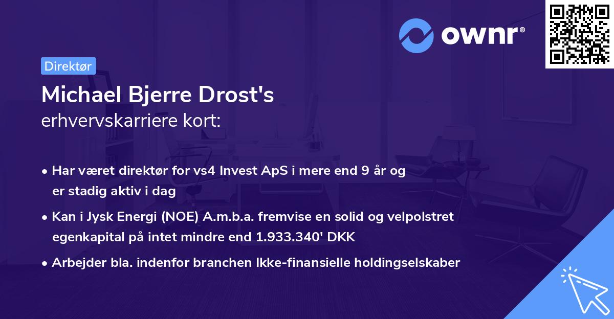 Michael Bjerre Drost's erhvervskarriere kort