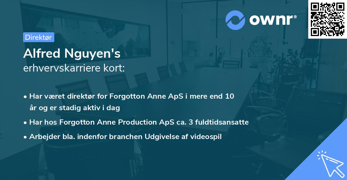 Alfred Nguyen's erhvervskarriere kort
