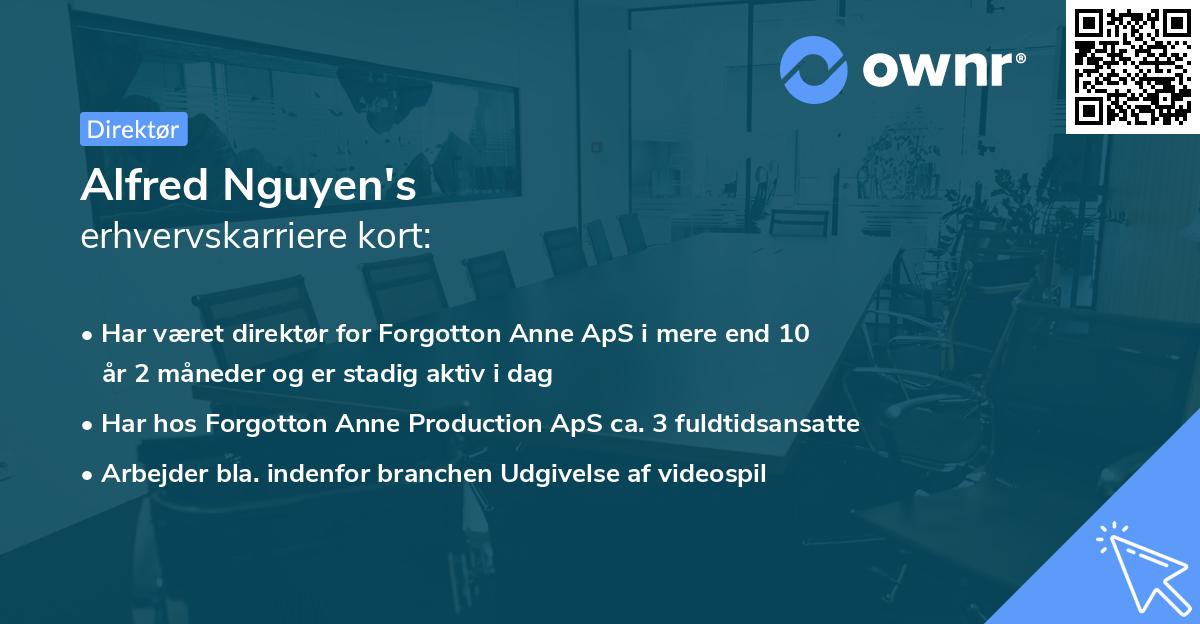 Alfred Nguyen's erhvervskarriere kort