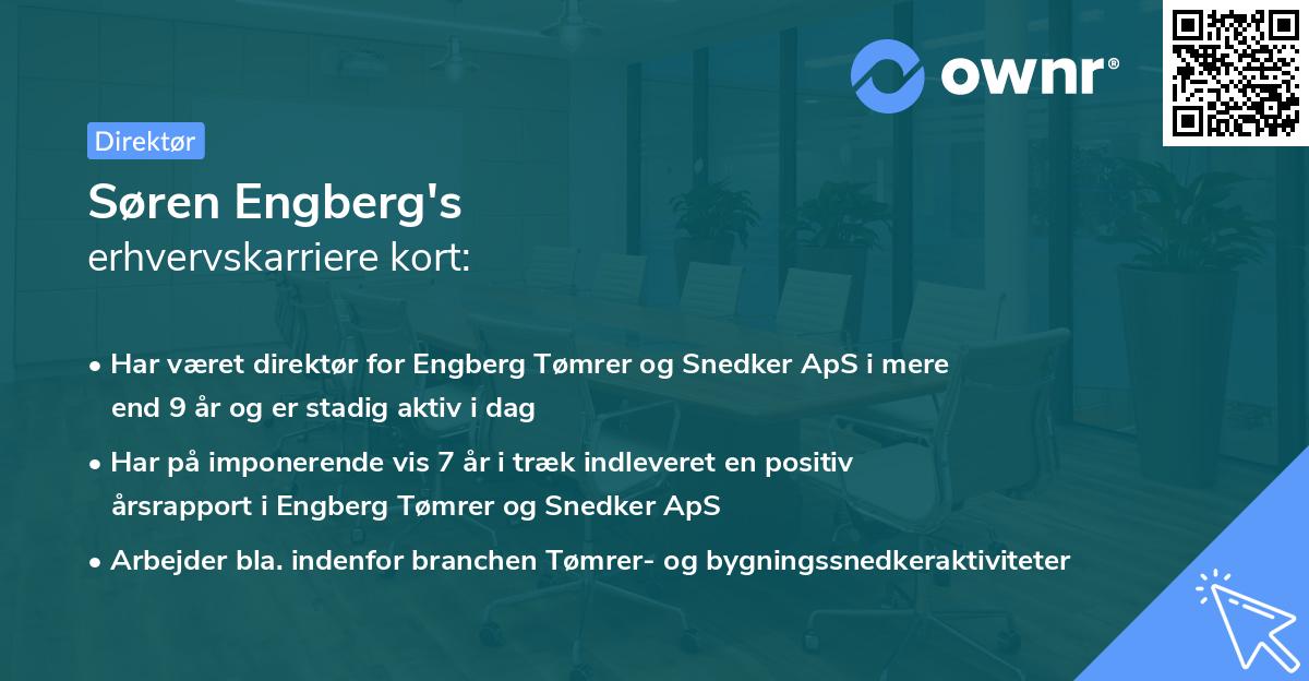 Søren Engberg's erhvervskarriere kort