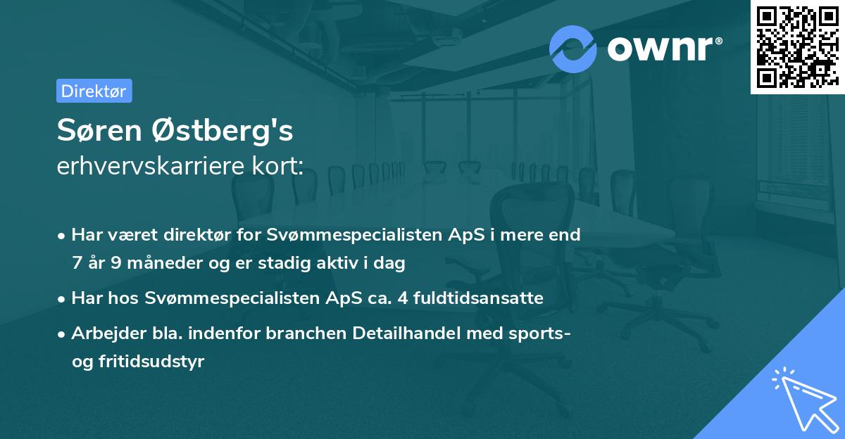 Søren Østberg's erhvervskarriere kort