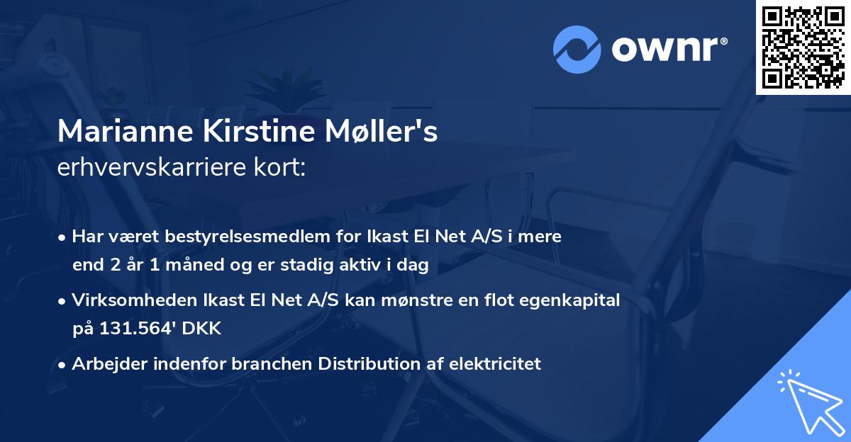 Marianne Kirstine Møller's erhvervskarriere kort