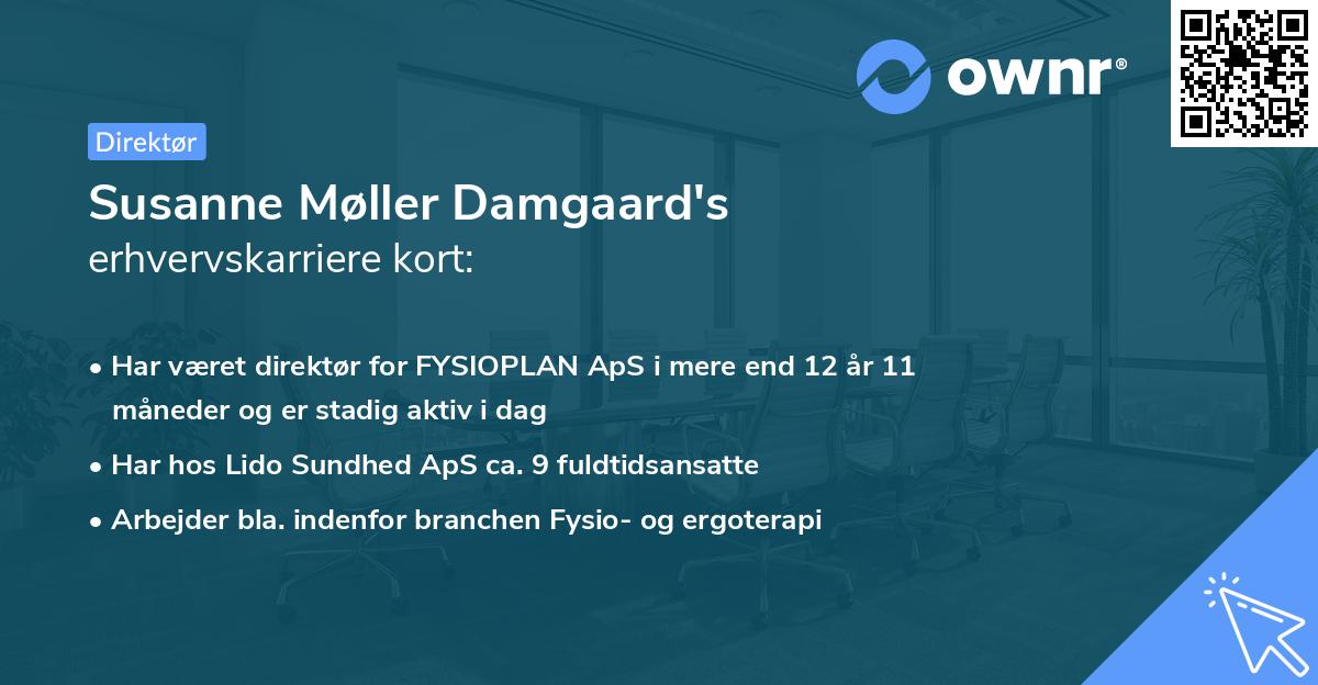 Susanne Møller Damgaard's erhvervskarriere kort
