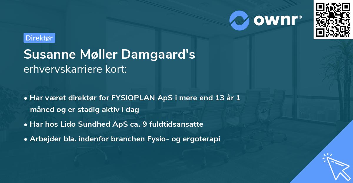 Susanne Møller Damgaard's erhvervskarriere kort