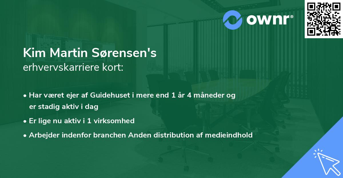 Kim Martin Sørensen's erhvervskarriere kort