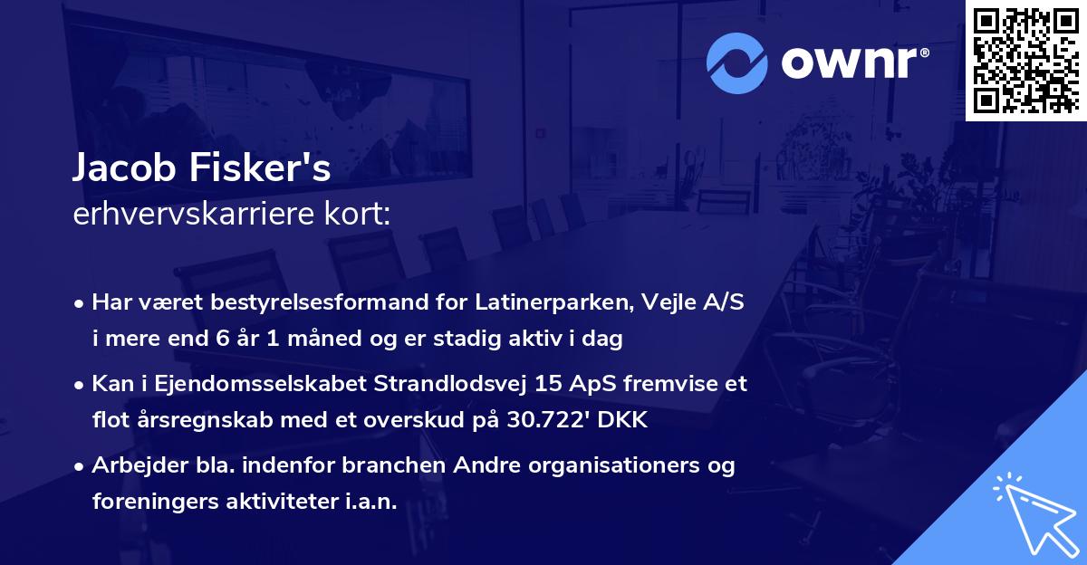 Jacob Fisker's erhvervskarriere kort