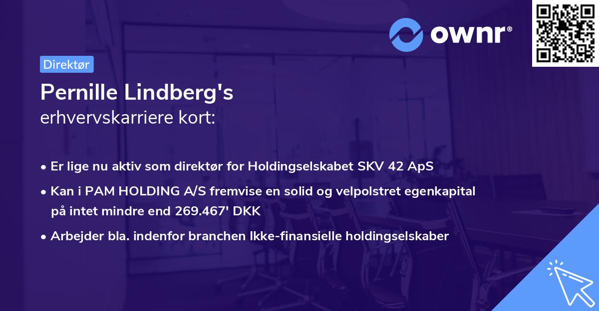 Pernille Lindberg's erhvervskarriere kort