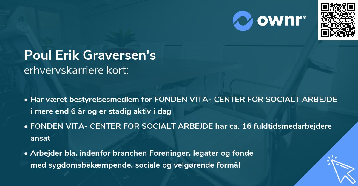 Poul Erik Graversen's erhvervskarriere kort