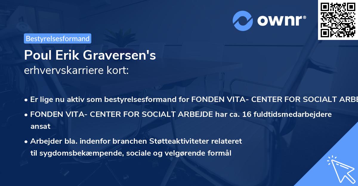 Poul Erik Graversen's erhvervskarriere kort