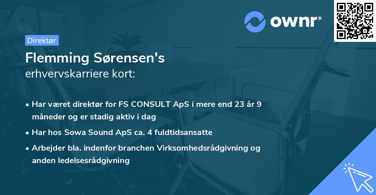 Flemming Sørensen's erhvervskarriere kort