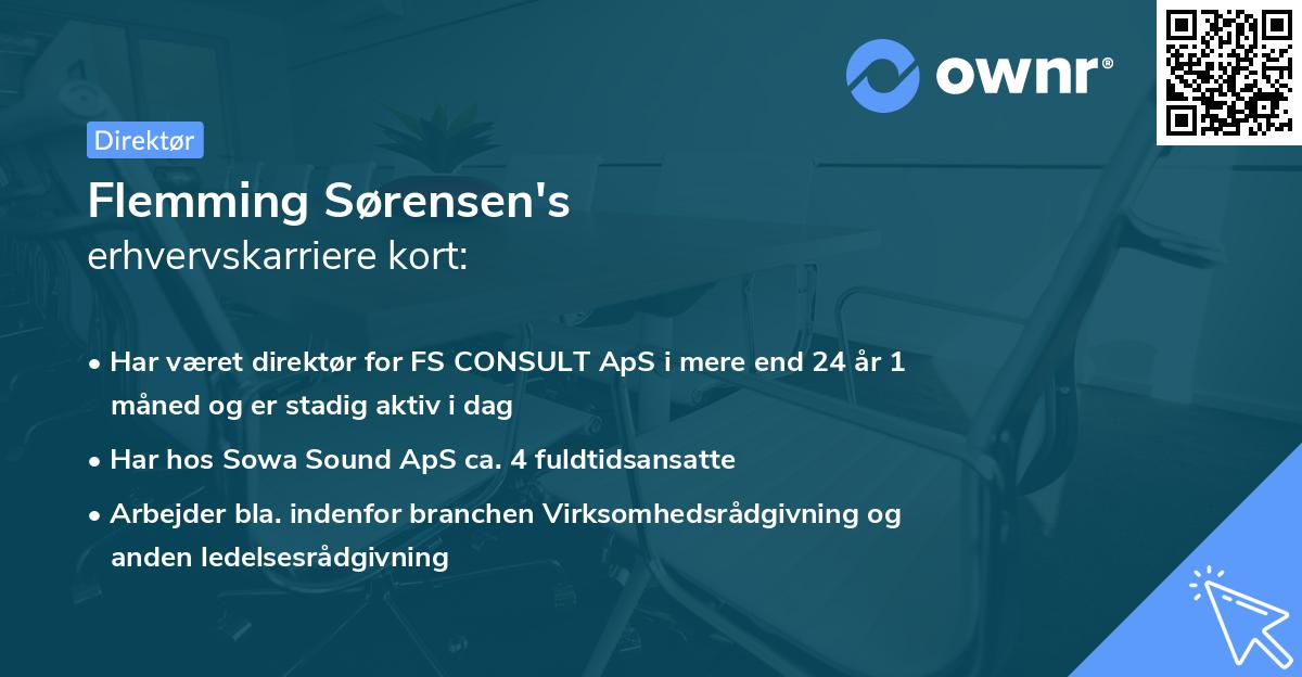 Flemming Sørensen's erhvervskarriere kort