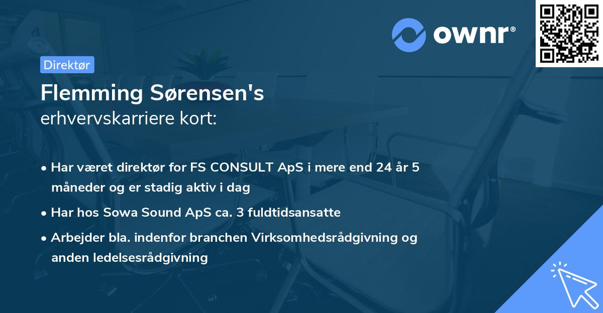 Flemming Sørensen's erhvervskarriere kort