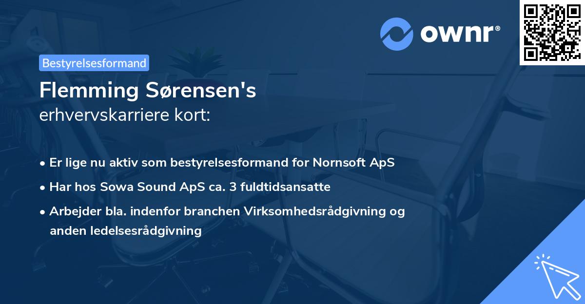 Flemming Sørensen's erhvervskarriere kort