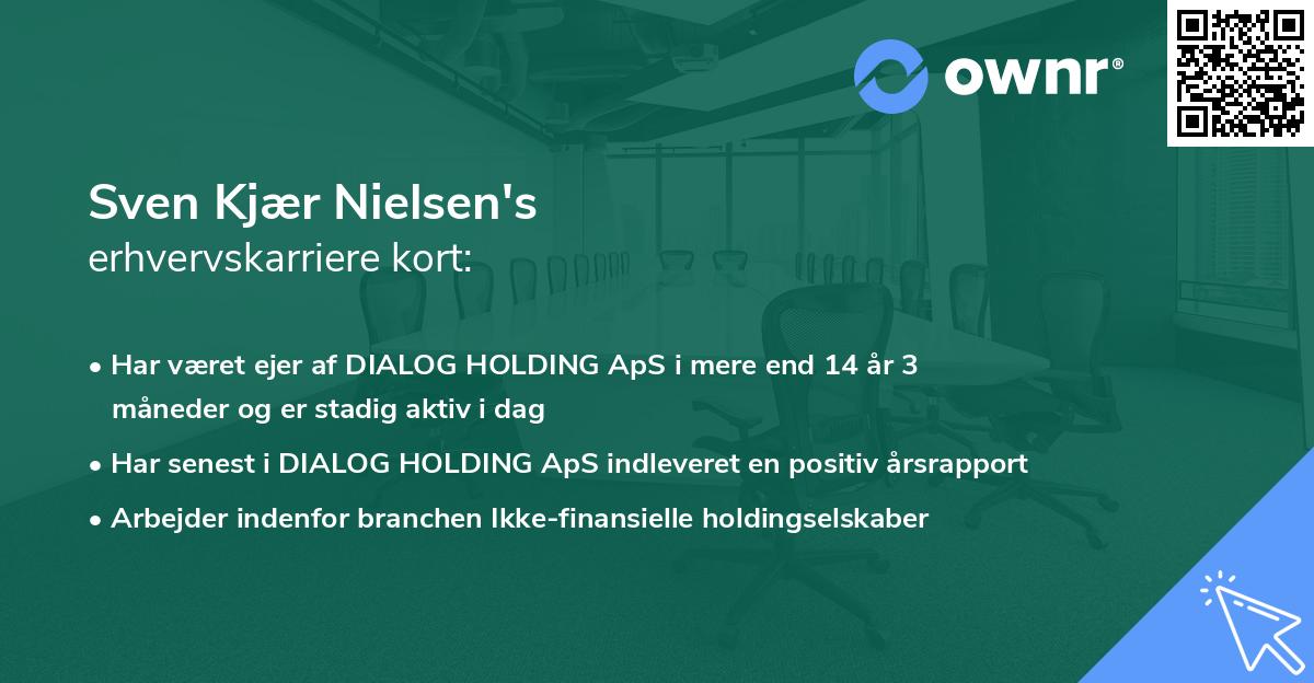 Sven Kjær Nielsen's erhvervskarriere kort