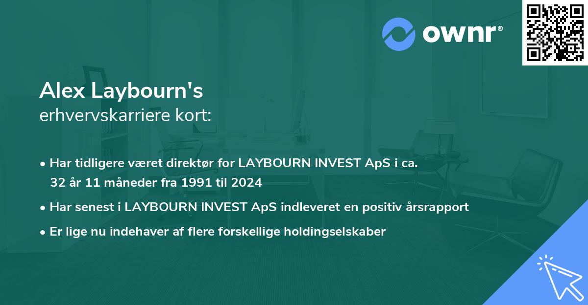 Alex Laybourn's erhvervskarriere kort