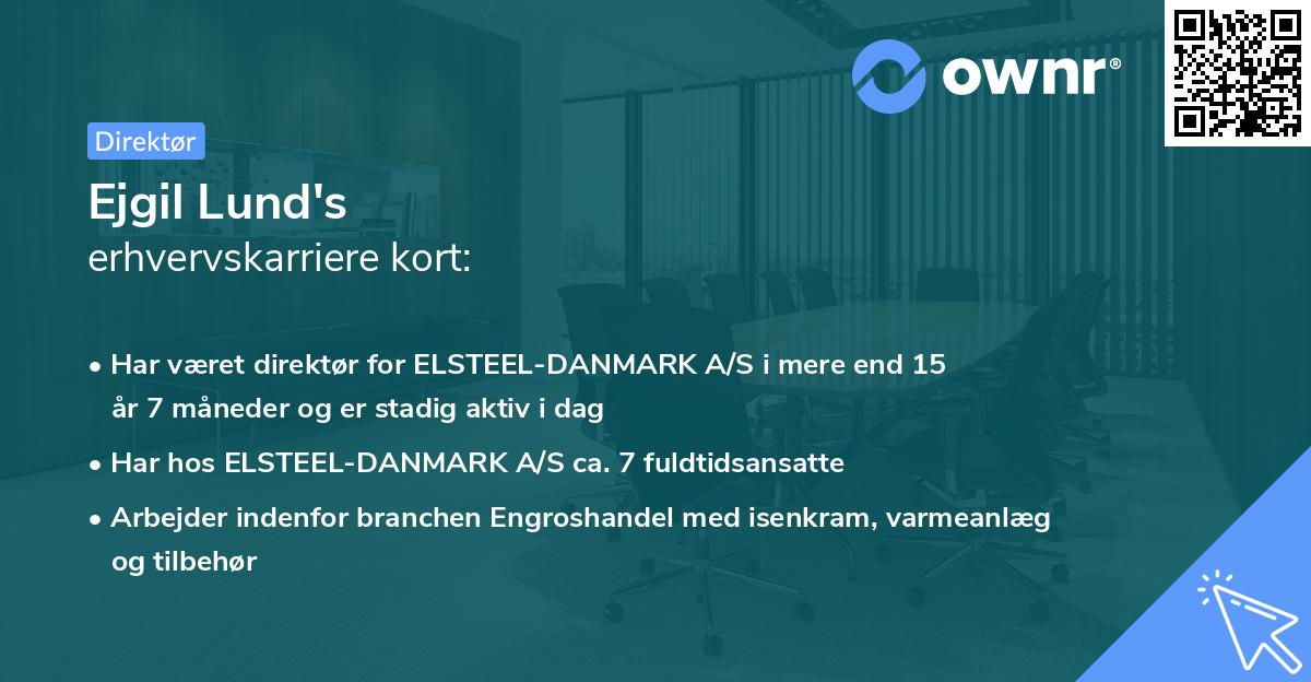 Ejgil Lund's erhvervskarriere kort