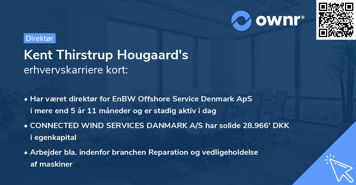 Kent Thirstrup Hougaard's erhvervskarriere kort