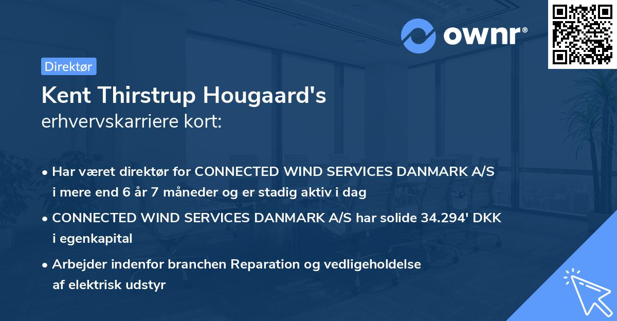 Kent Thirstrup Hougaard's erhvervskarriere kort