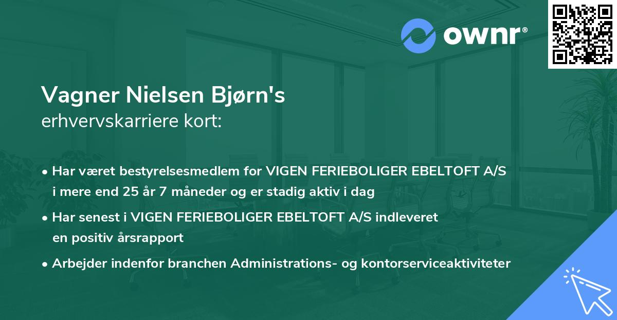 Vagner Nielsen Bjørn's erhvervskarriere kort
