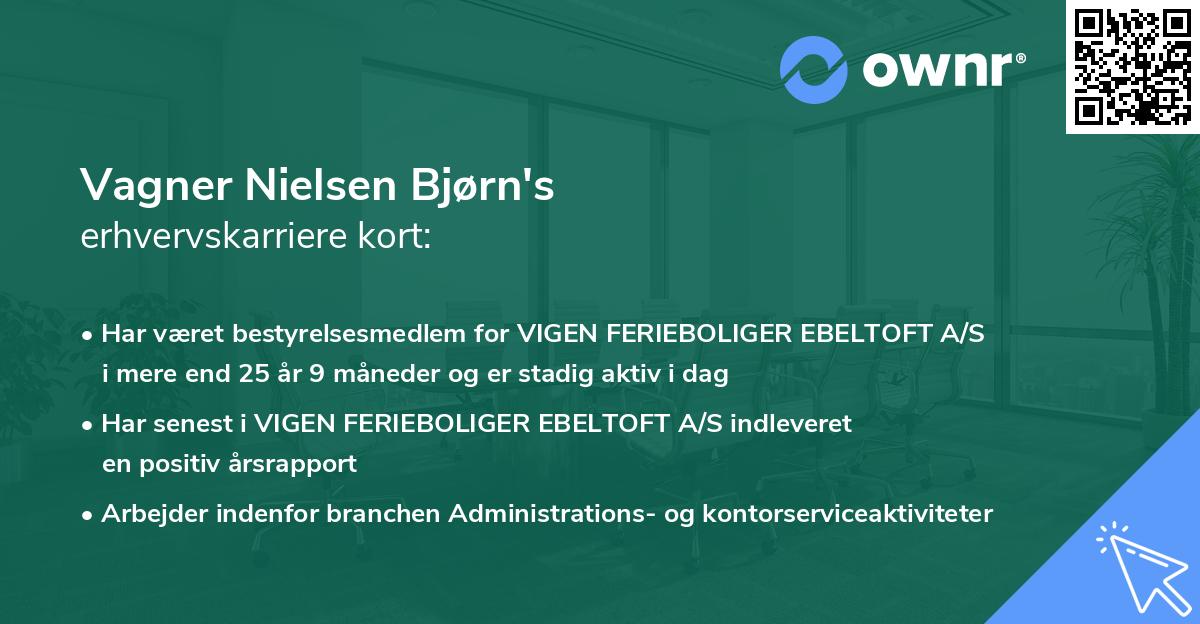 Vagner Nielsen Bjørn's erhvervskarriere kort