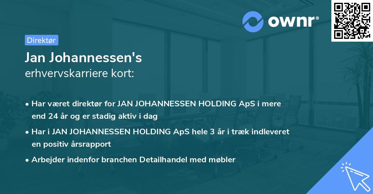 Jan Johannessen's erhvervskarriere kort