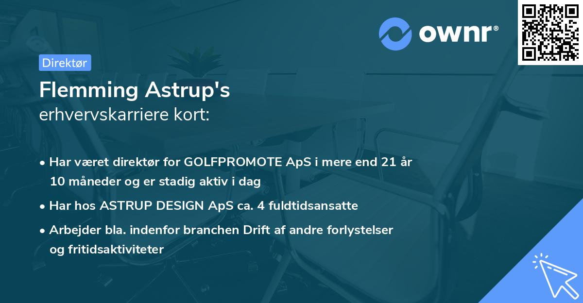 Flemming Astrup's erhvervskarriere kort